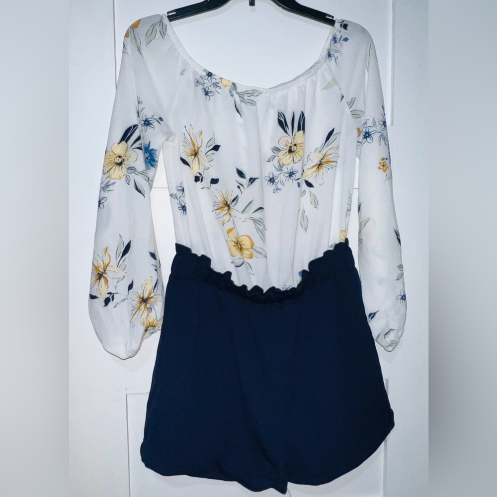 Floral Off-Shoulder Romper